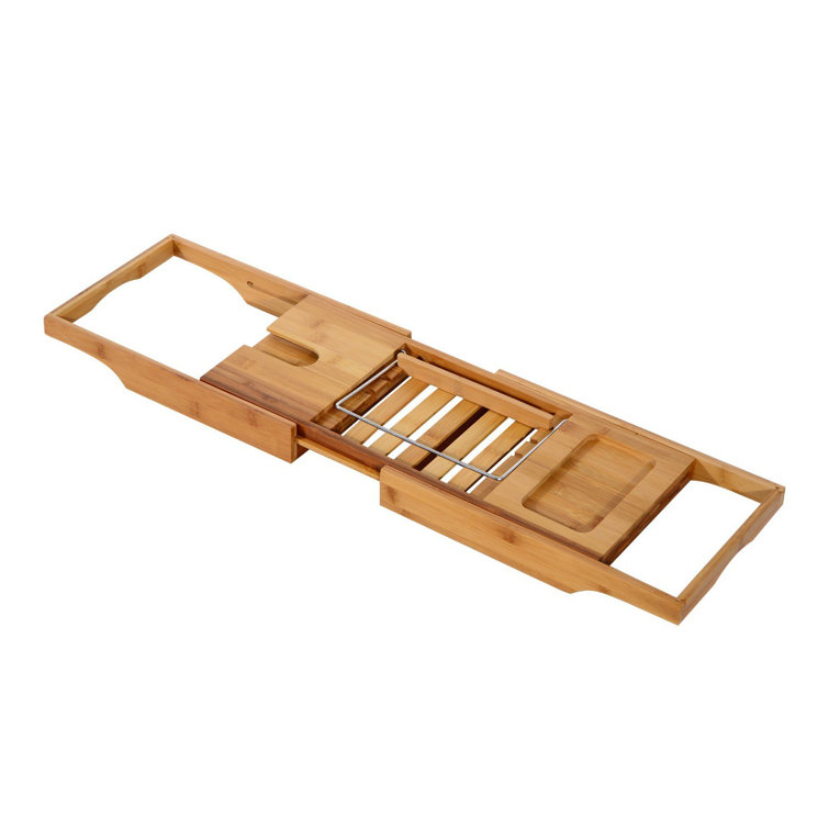 Red Barrel Studio® Archbald Freestanding Bamboo Bath Caddy & Reviews